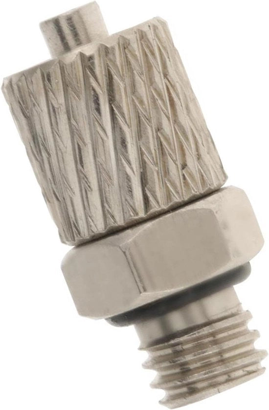 Fitting a Pneumatic Push Luce M5 4 mm - Connector Maschio Destro - Alta Resistenza alla Pressione - Installazione Facile