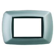 PLACCA COL. ALLUMINIO CHIARO 'LIFE' 3 posti -  2983/AC  - FEB