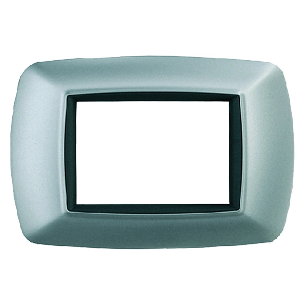 PLACCA COL. ALLUMINIO CHIARO 'LIFE' 3 posti -  2983/AC  - FEB