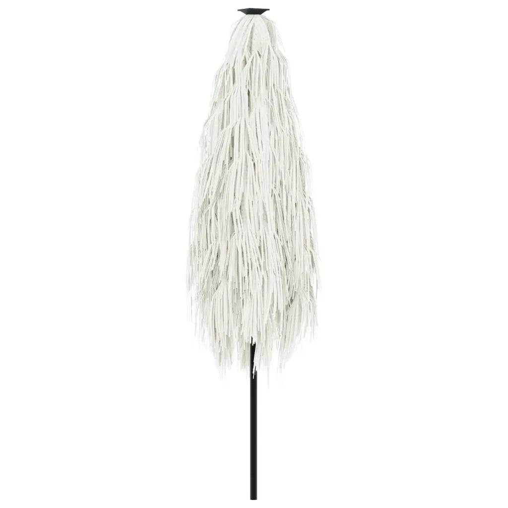Ombrellone Giardino-Ombrello da Balcone con Palo in Acciaio Bianco 300x200x250 cm