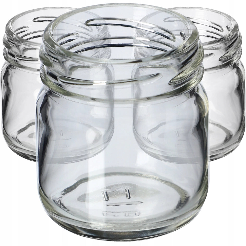 KADAX 50 pezzi Barattoli da 40 ml Barattoli per conserve Miele Marmellata Coperchi Tappi Fi 43