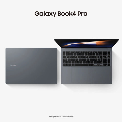 Samsung Galaxy Book4 Pro Intel Core Ultra 7 155H Computer portatile 40,6 cm (16") Touch screen WQXGA+ 16 GB LPDDR5x-SDRAM 1 TB SSD Wi-Fi 6E (802.11ax) Windows 11 Pro Grigio