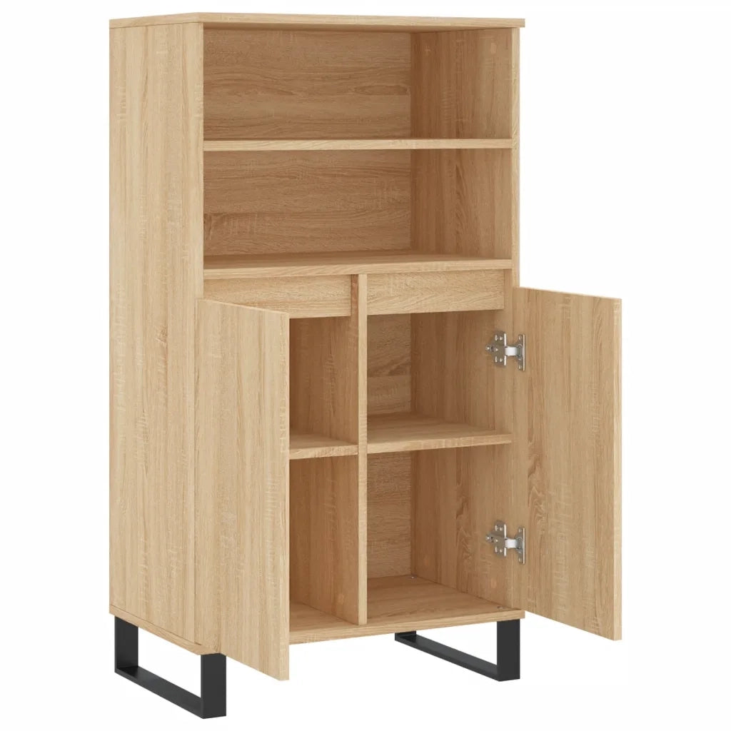 Credenza Rovere Sonoma 60x36x110 cm in Legno Multistrato 831495
