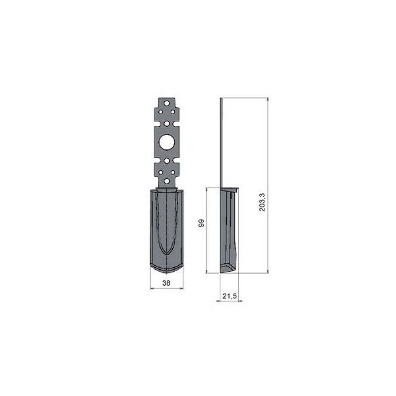 Cisa 07176660 Placca Esterna Nera