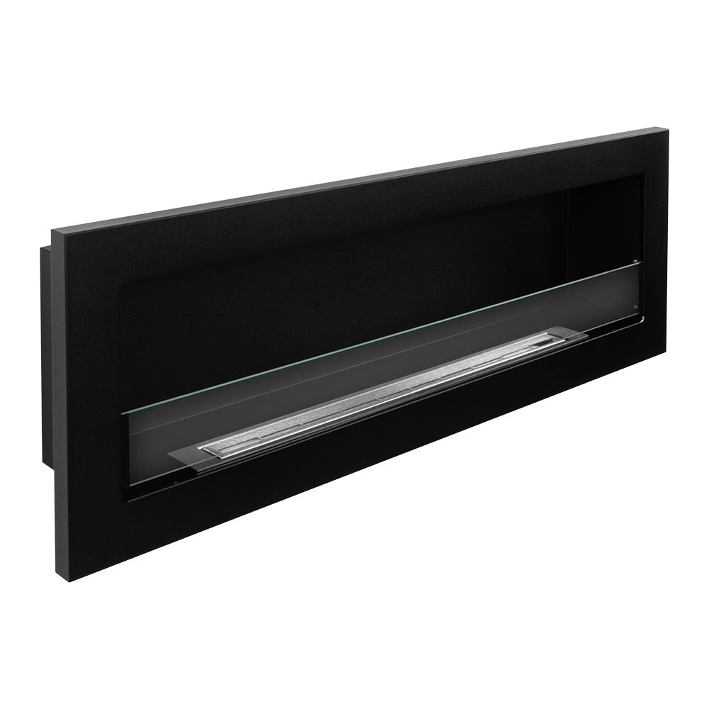 Camino a Bioetanolo da Incasso 120x15x40 cm Livorno 120 Nero
