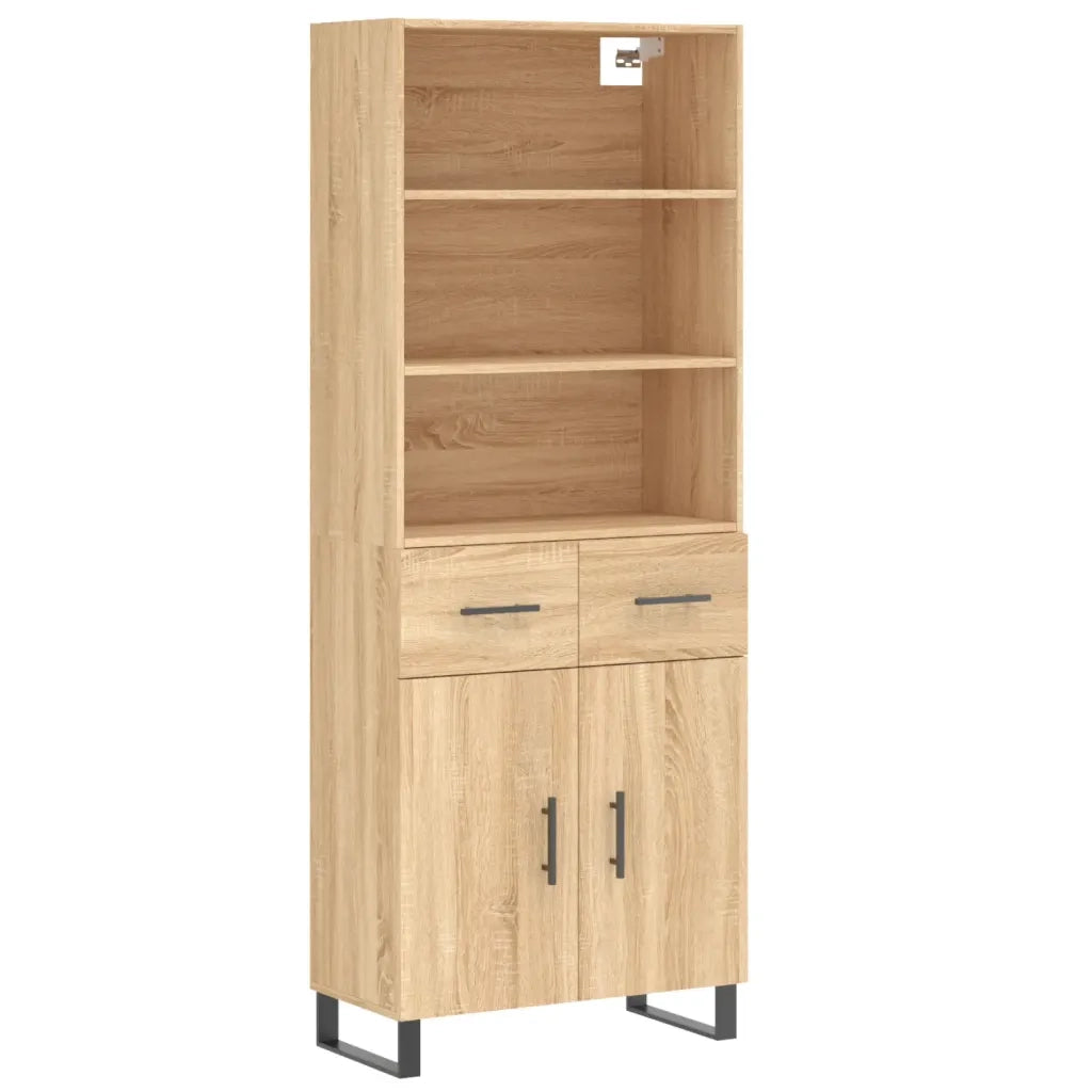 Credenza Rovere Sonoma 69,5x34x180 cm in Legno Multistrato 3200540