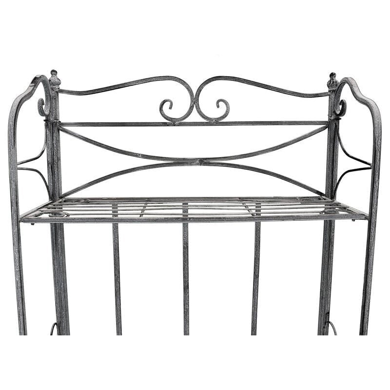 SCAFFALE PORTAVASI NOELLE CON 4 PIANI IN COLORE BIANCO OSSIDATO 61 X 32X H156 CM