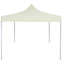 Gazebo Professionale Pieghevole 2x2 m in Acciaio Crema 48880