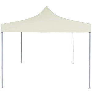 Gazebo Professionale Pieghevole 2x2 m in Acciaio Crema 48880