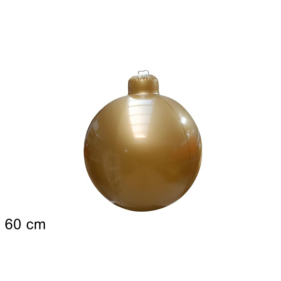 PALLA NATALIZIA GONFIABILE 60CM ORO