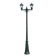 Lampada da terra decorativa doppia da esterno verde 215 cm 2402082
