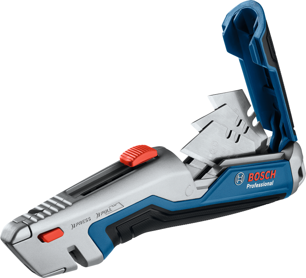 Bosch Professional 1600A01V3H Cutter a Scatto con Corpo in Metallo, lama 62 x 19