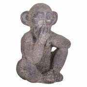 Scimmia decorativa in magnesio grigio 35x26x40h