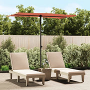 Ombrellone da Giardino Palo in Alluminio 180x110cm Terracotta 47333