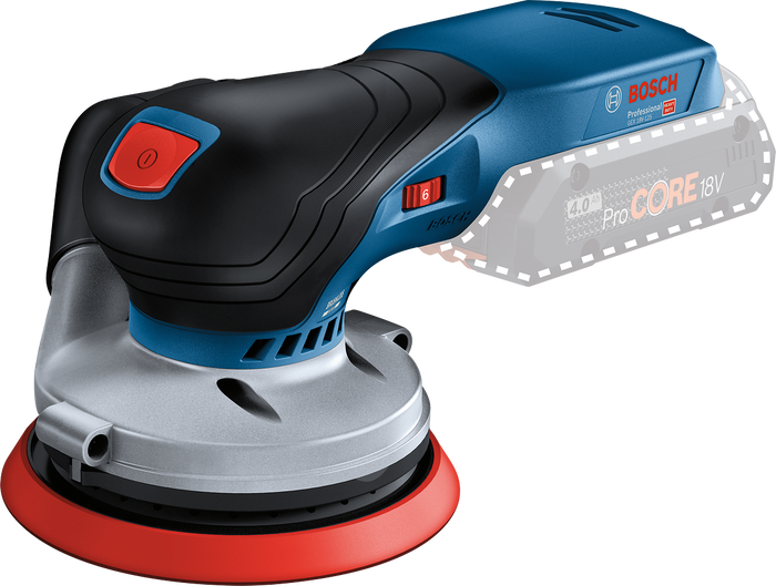 Bosch GEX 18V-125 Levigatrice Rotorbitale 18V Ø125 mm Solo Macchina + ACCESSORI