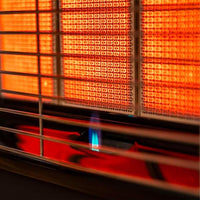 EcoPrice® Stufa A Gas Pieghevole,Infrarossi,Adatta Per GPL/Butano/Propano,A 15 Kg,Sistema ODS+Regolatore+Tubo0.5 Metri+Fascette