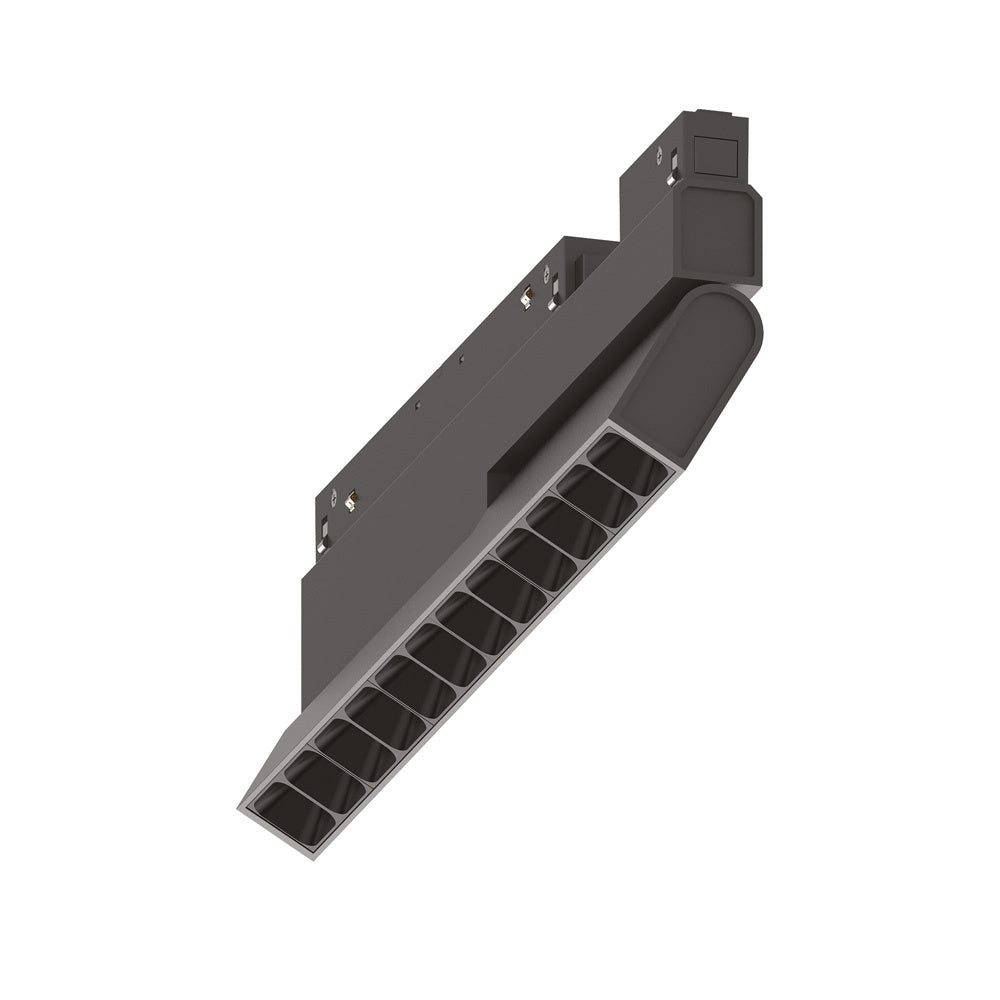 Sistema Magnetico Flessibile Ego Alluminio Nero 1 Luce 13W 3000K Luce Calda