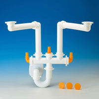 Sifone spazio 2 tubo ottone d40 metallizzato lira 9.1275.03