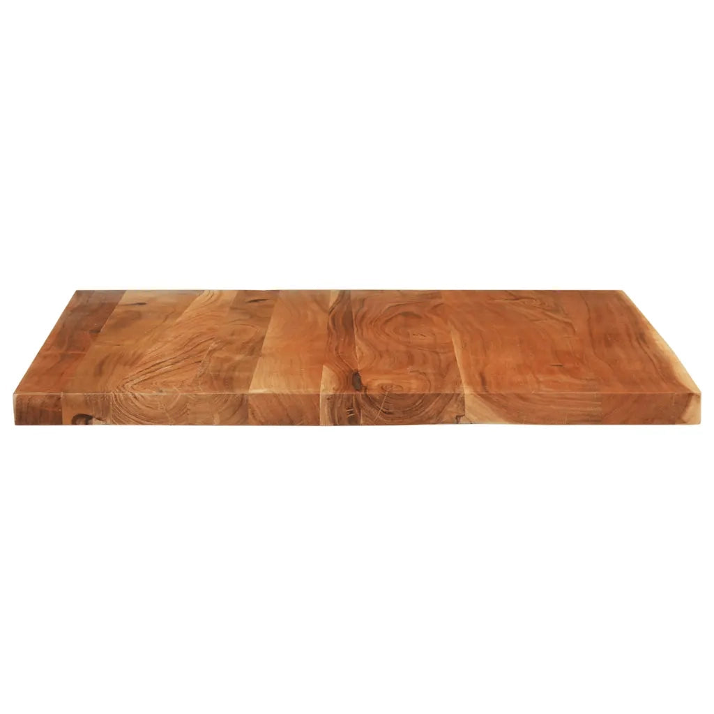 Piano Tavolo 110x80x3,8 cm Rettangolare Legno Massello Acacia 371006