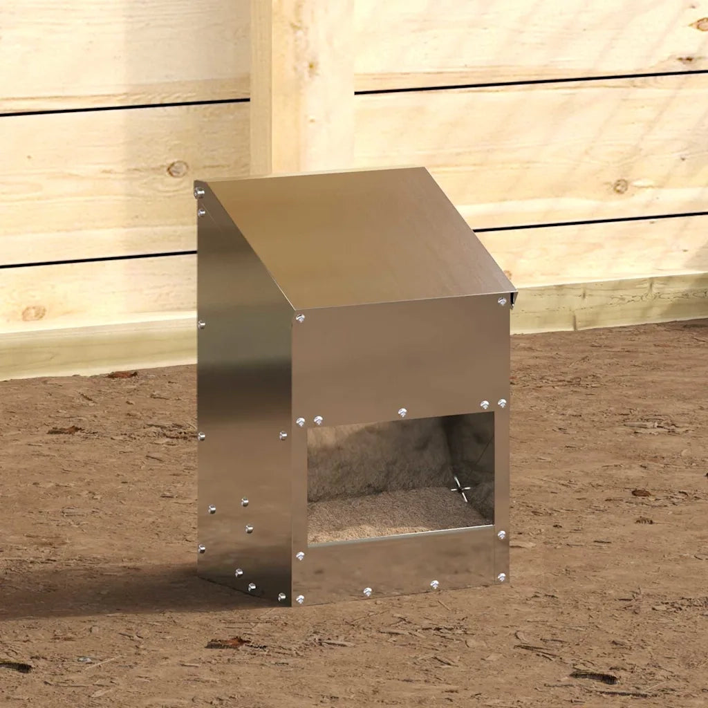 Feeder per pollo Argento 21 x 16 x 33 cm Acciaio zincato 874665