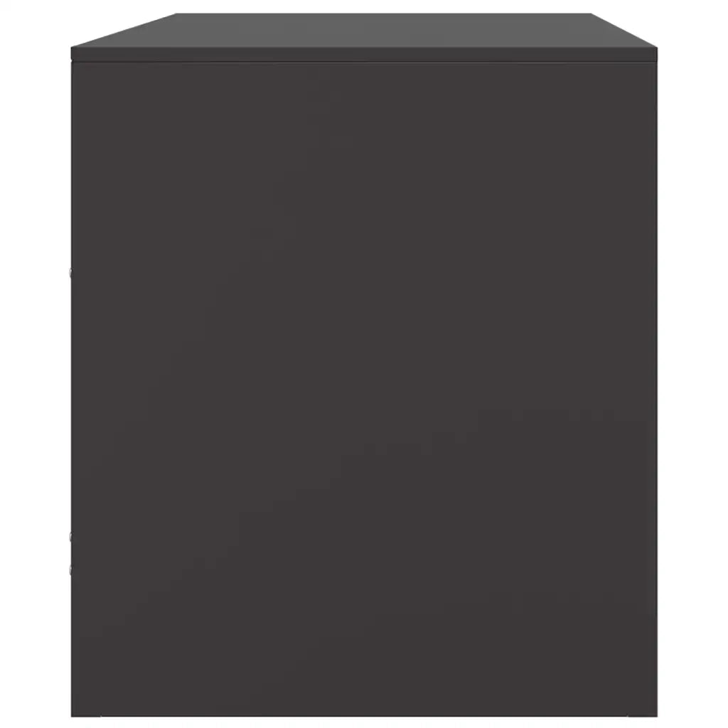 Mobile TV-Credenza per TV-Console TV Nero 67x39x44 cm in Acciaio 822294