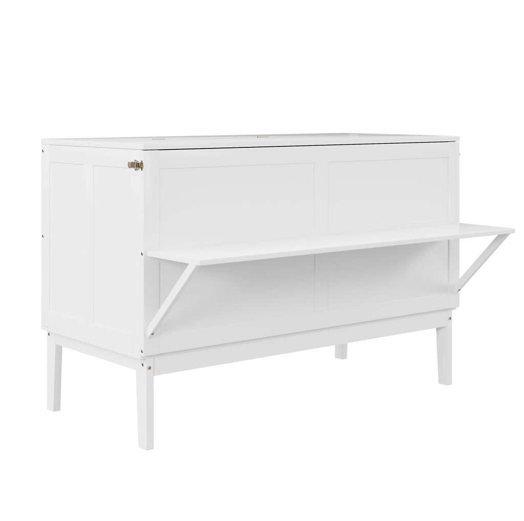 Letto a scomparsa 140x200 cm pieghevole verticale in legno