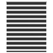 Tenda a rullo | Tenda avvolgibile zebra 120,9x175 cm Larghezza tessuto 116,7 cm nero