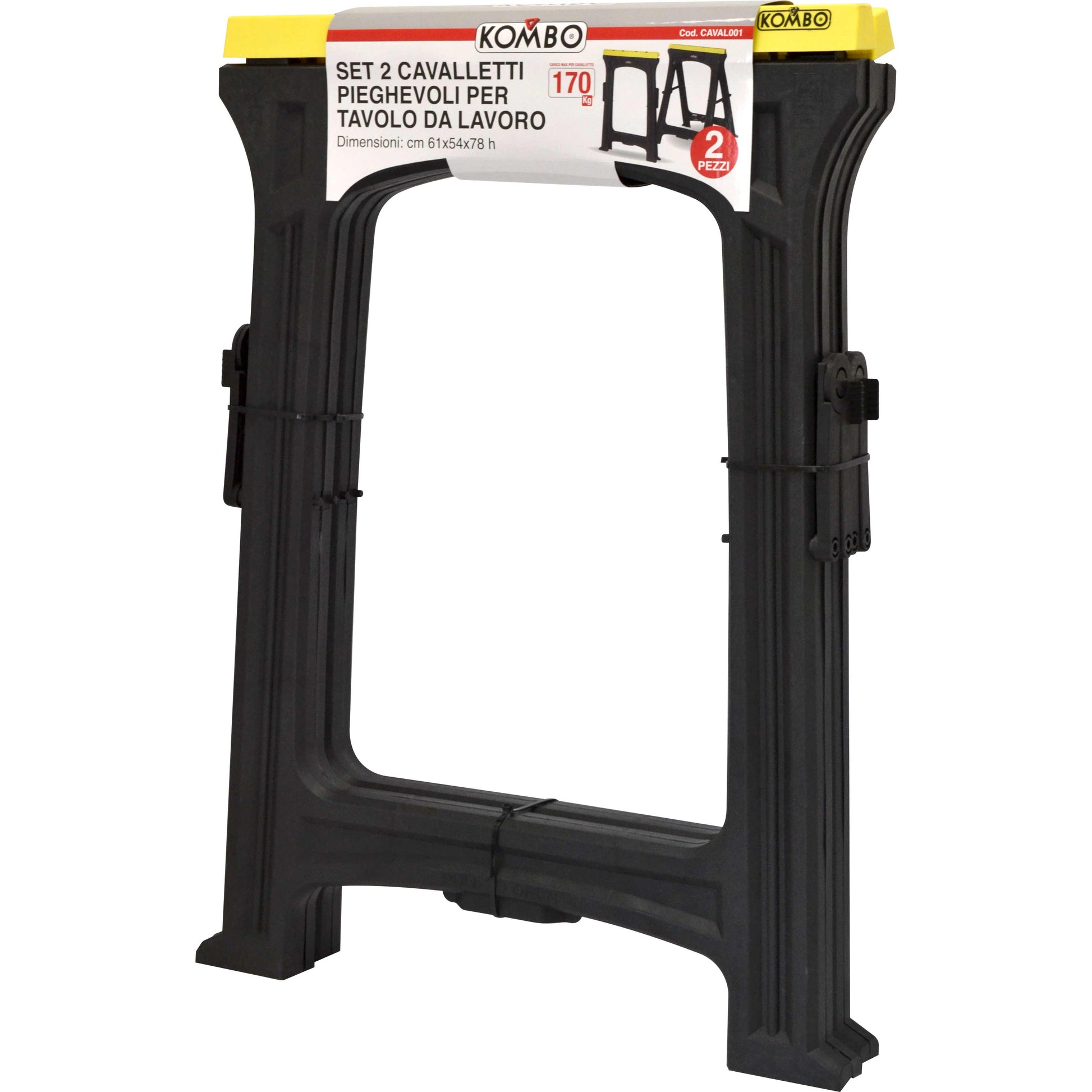 Set 2 Cavalletti Pieghevoli per Tavolo da Lavoro – Resistenti e Versatili