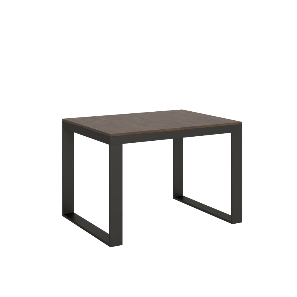 Tavolo allungabile 90x120/224 cm Tekno Evolution Noce telaio Antracite