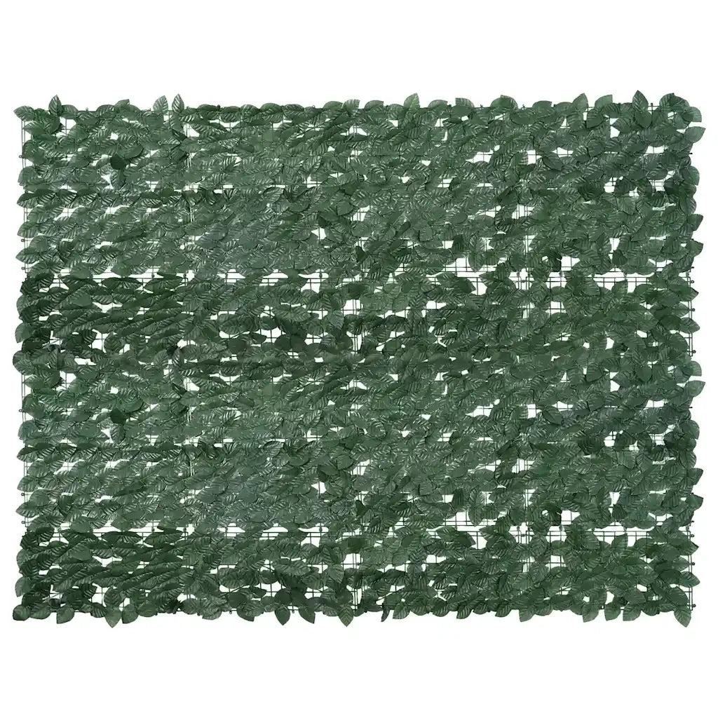 Paravento da Balcone con Foglie Verde Scuro 200x150 cm 367842