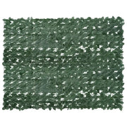 Paravento da Balcone con Foglie Verde Scuro 200x150 cm 367842
