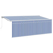 Tenda da Sole | Tenda Retrattile Blu 350 x 200 cm Tessuto