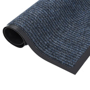 Zerbino | Tappetino Striato Blu 80x120 cm