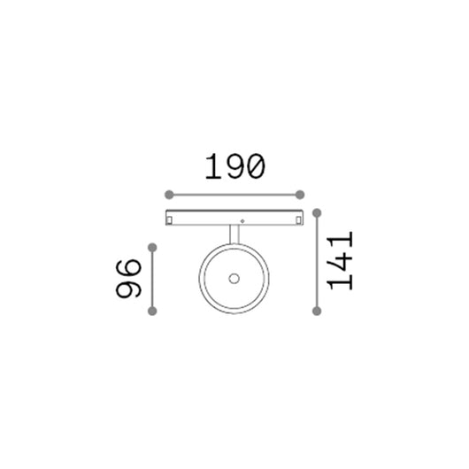 Proiettore Regolabile Ego Alluminio Ottone 1 Luce 9W 3000K Luce Calda 1-10V