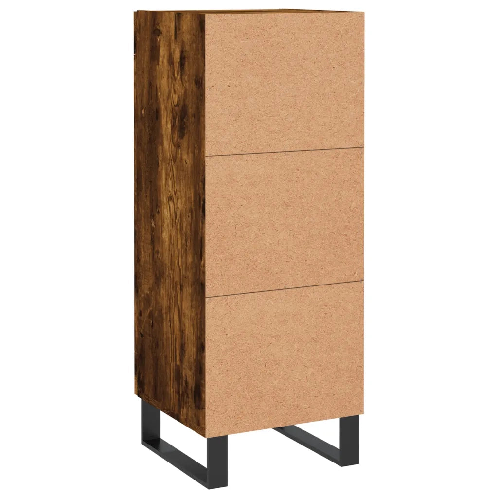 Credenza-Buffet-Armadio da cucina Rovere Fumo 34,5x34x90 cm in Legno Multistrato 541336