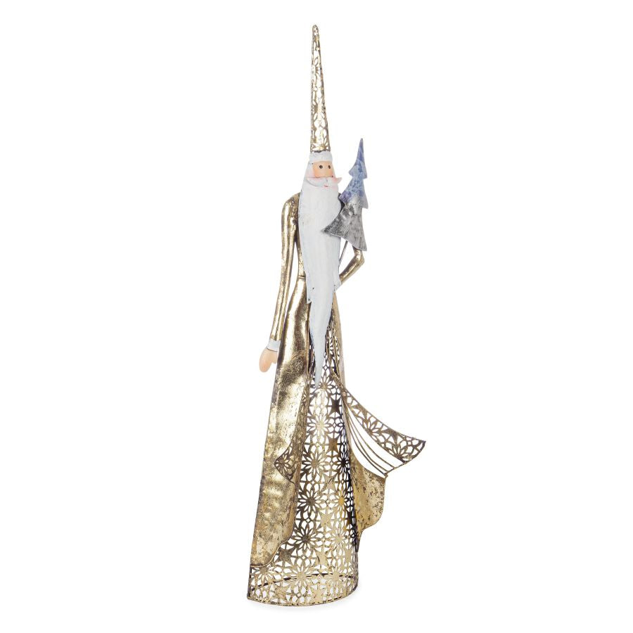 BABBO NATALE BIZZOTTO FLARE ORO CON PINO 23,5X11,43X62,87H