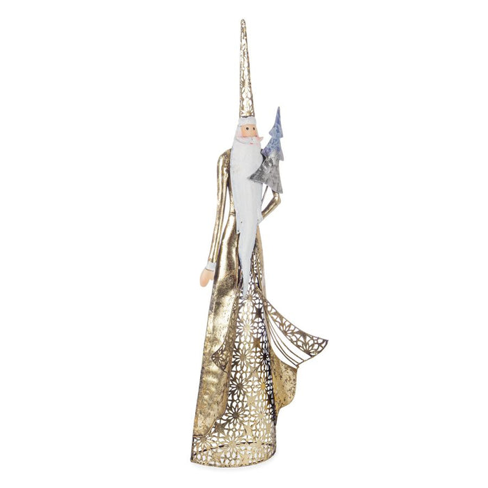 BABBO NATALE BIZZOTTO FLARE ORO CON PINO 23,5X11,43X62,87H