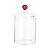 VASO VETRO ASTREA CON CUORE H16