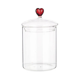 VASO VETRO ASTREA CON CUORE H16