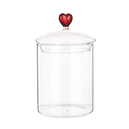 VASO VETRO ASTREA CON CUORE H16