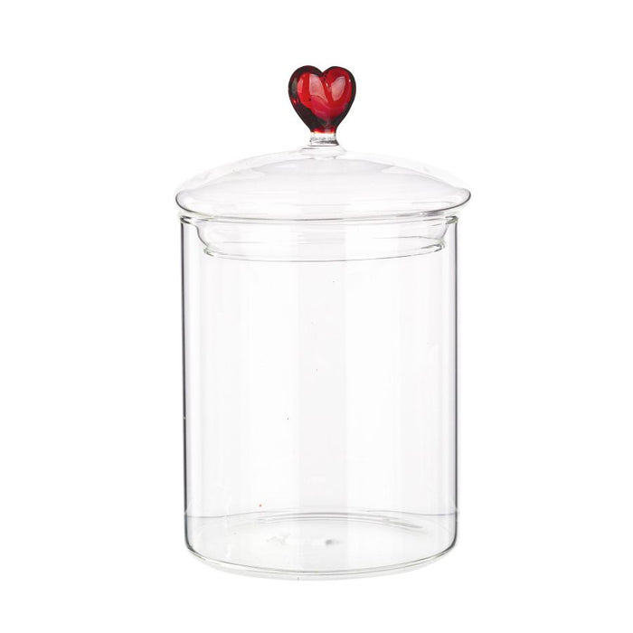 VASO VETRO ASTREA CON CUORE H16