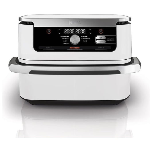 Ninja AF500EUWH friggitrice Doppia 10,4 L Indipendente 2470 W Friggitrice ad aria calda Argento, Bianco