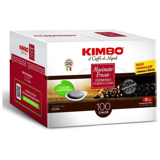 Kimbo Macinato Fresco Cialde caffè Tostatura scura 100 pz