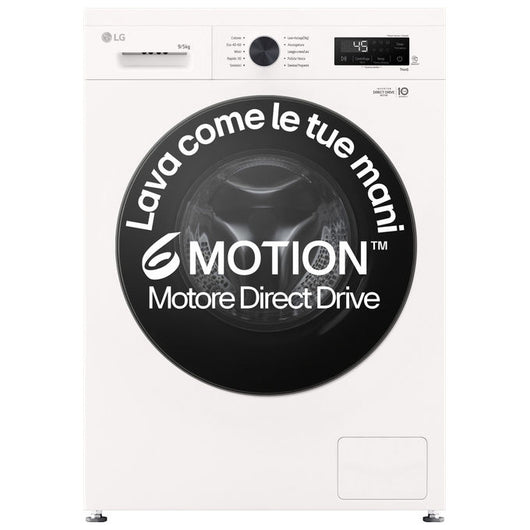 Lg W4NX1095NWB Lavasciuga 9-5kg 1400 Giri Classe A Bianca