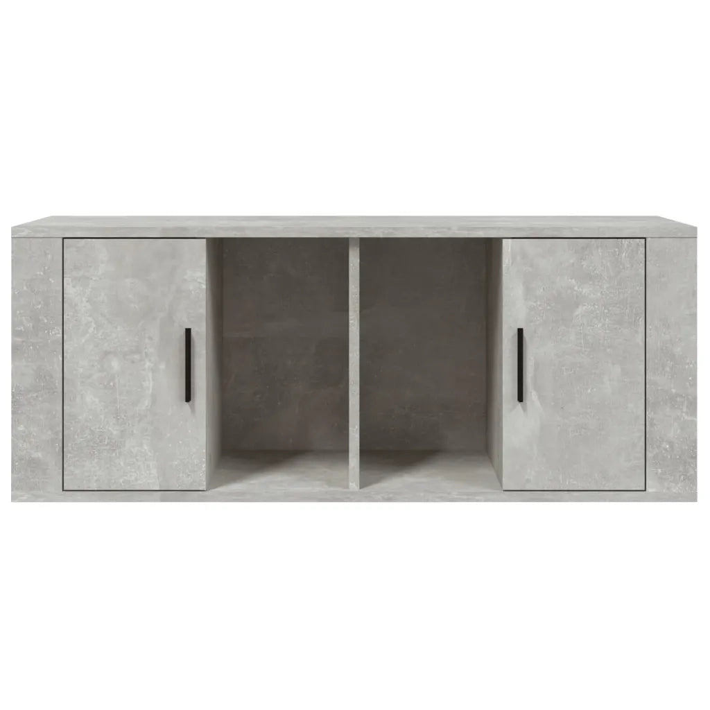 Mobile per TV-Credenza TV-Console TV Grigio Cemento 100x35x40 cm Legno Multistrato 429263