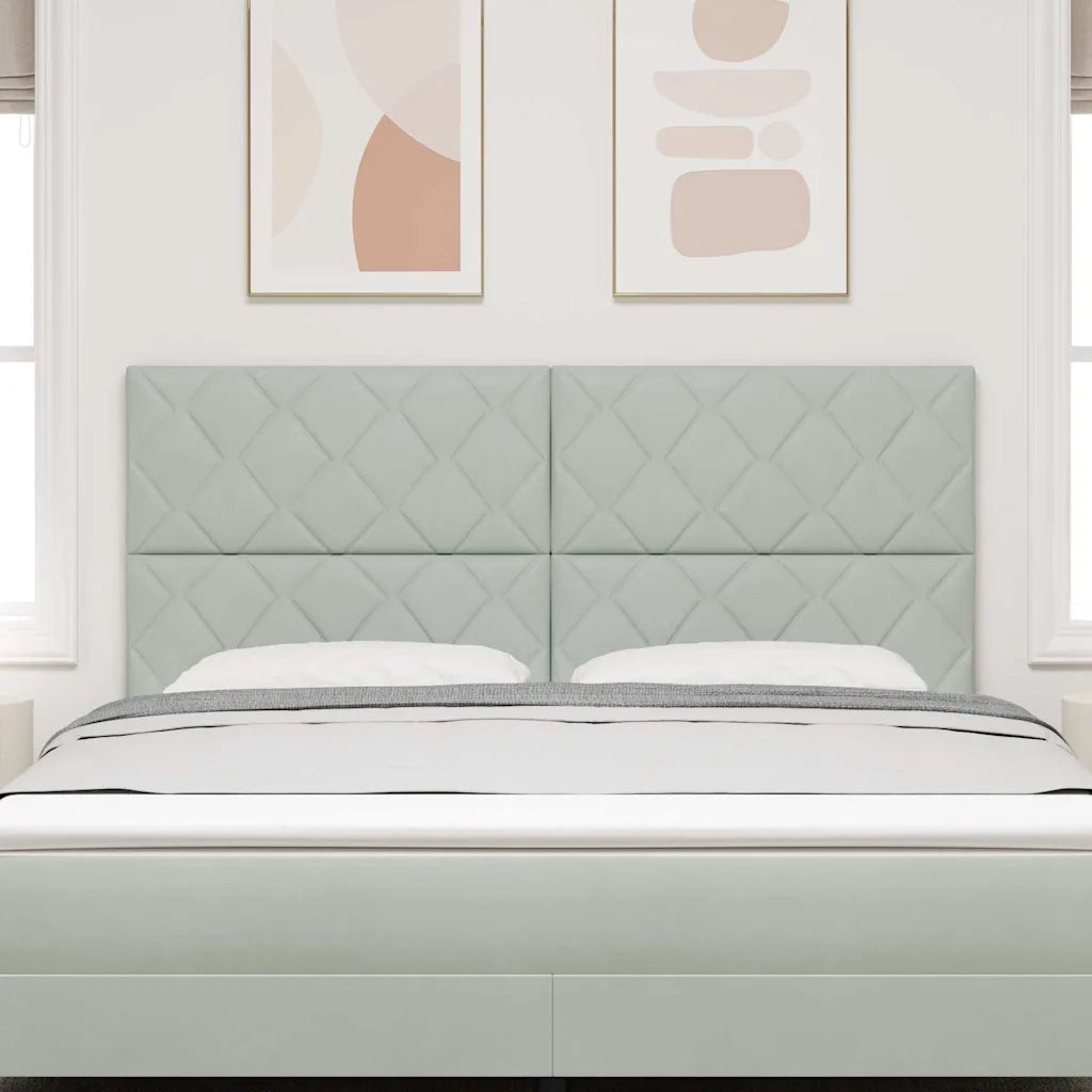 Testiera Grigio chiaro 180 cm Velluto 3337945