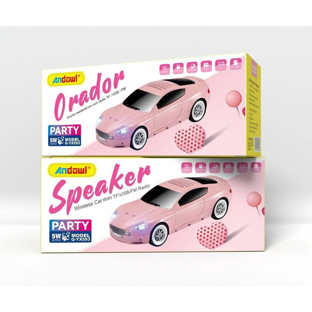 Trade Shop - Altoparlante Speaker Wireless Bluetooth Forma Auto Portatile Radio 5watt Q-yx593 -