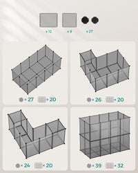 VALORA Recinto modulare per piccoli animali - Recinto per animali LPC001G01