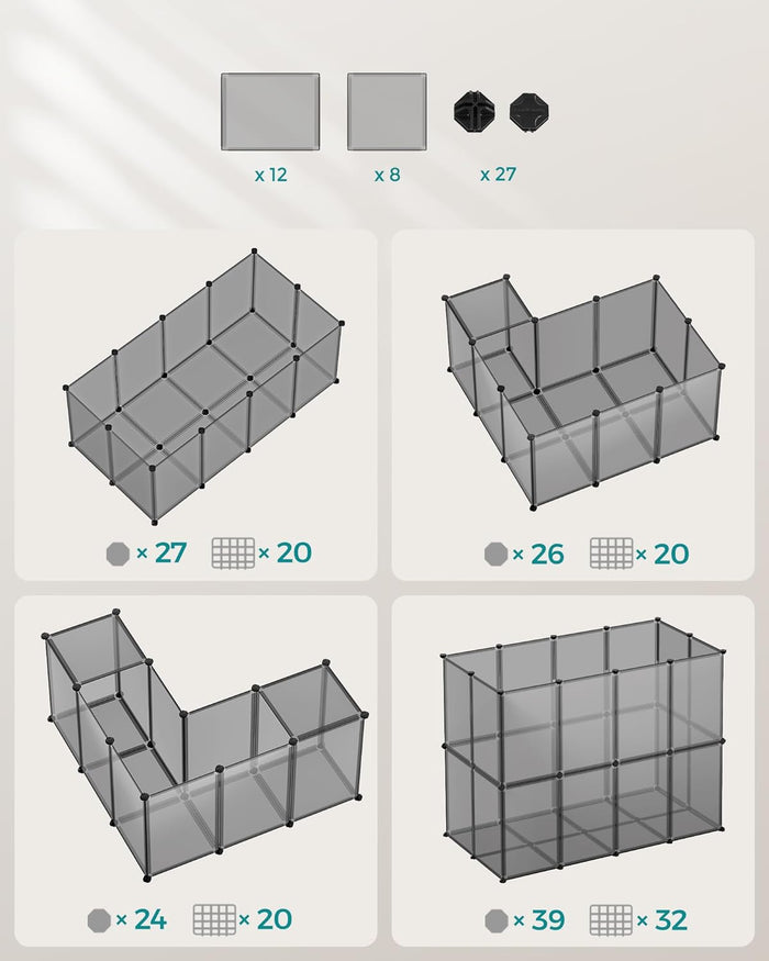 VALORA Recinto modulare per piccoli animali - Recinto per animali LPC001G01