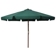 Ombrellone con palo in legno 330 cm verde 02_0008125
